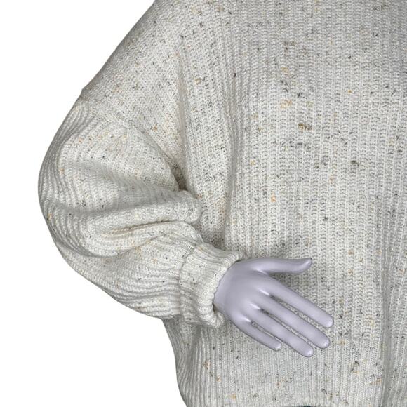 Old Navy Mock Neck Speckled Sweater Over Size Crewneck Fine Knit Size M - Picture 5 of 12